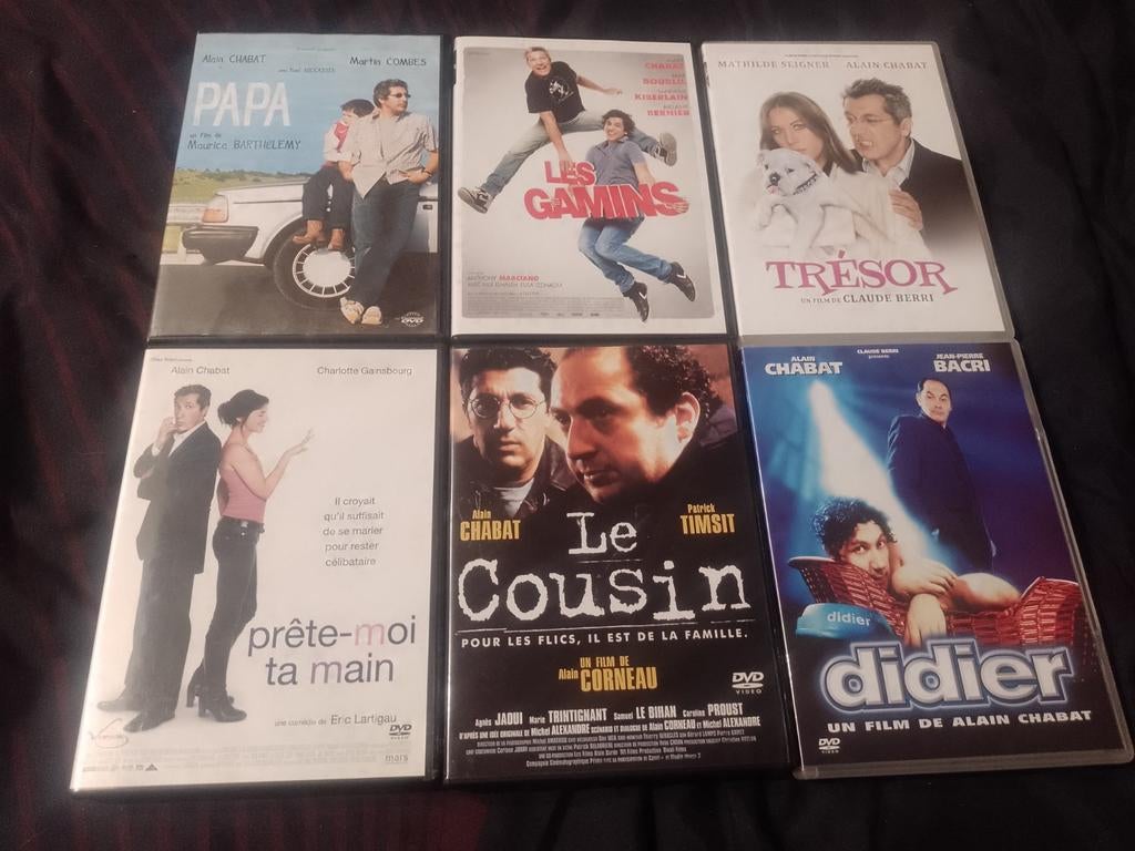 A vendre en DVD 6 films Alain Chabat, À partir de 9 ans, Enlèvement ou Envoi, Comme neuf, Comédie