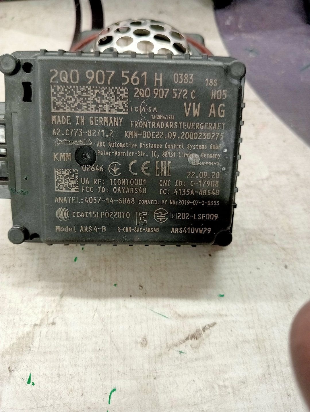 Volkswagen Polo 2G Radar Sensor 2Q0907561H, Volkswagen, -, Utilisé, -