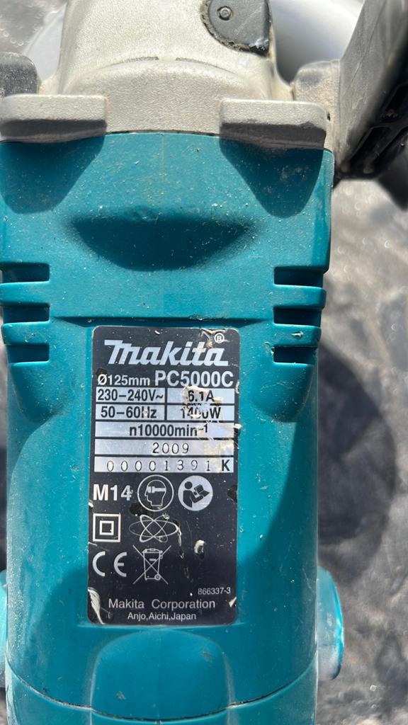 Makita PC5000C schuurmachine voor chape / beton, Doe-het-zelf en Bouw, Ophalen, Gebruikt