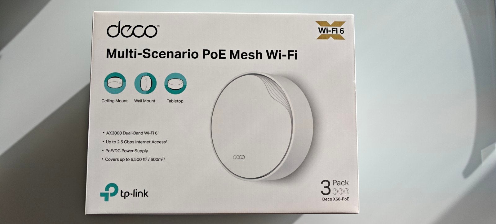 TP-Link DECO X50-PoE(3-PACK), Ophalen, Zo goed als nieuw, TP-Link