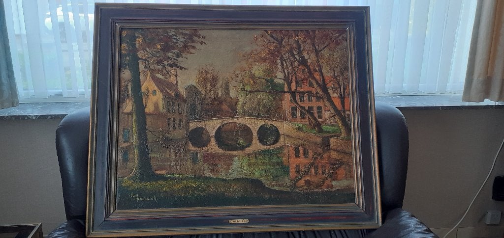 schilderij Begijnhof, Ophalen