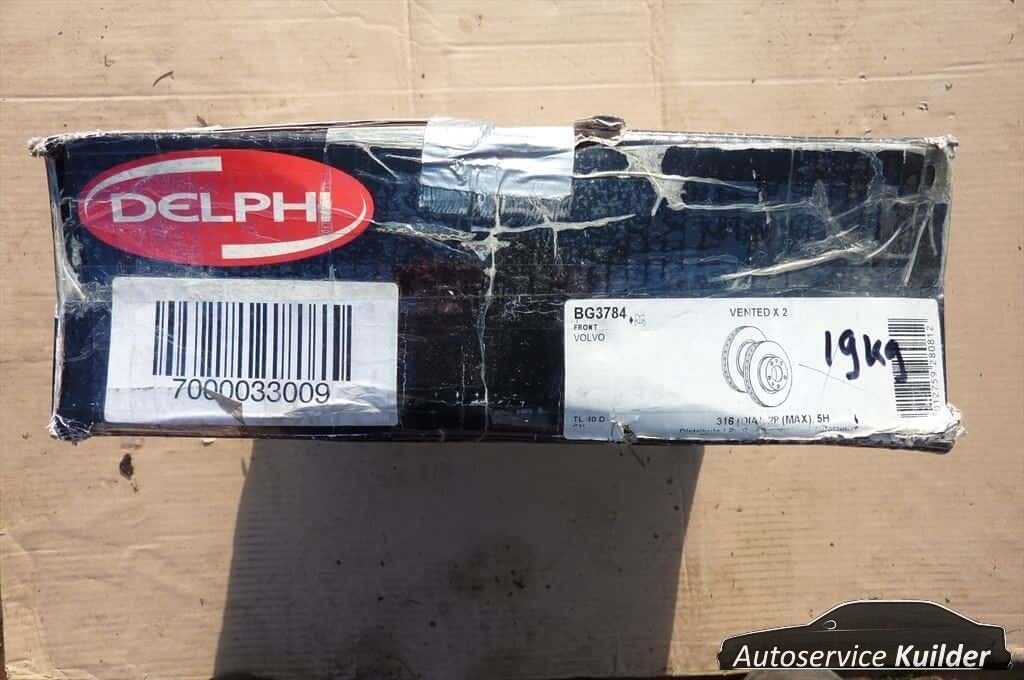 Remschijven  Volvo XC90  16" velgen 2002-2006  BD1176 Delphi, Neuf, -, Volvo, -