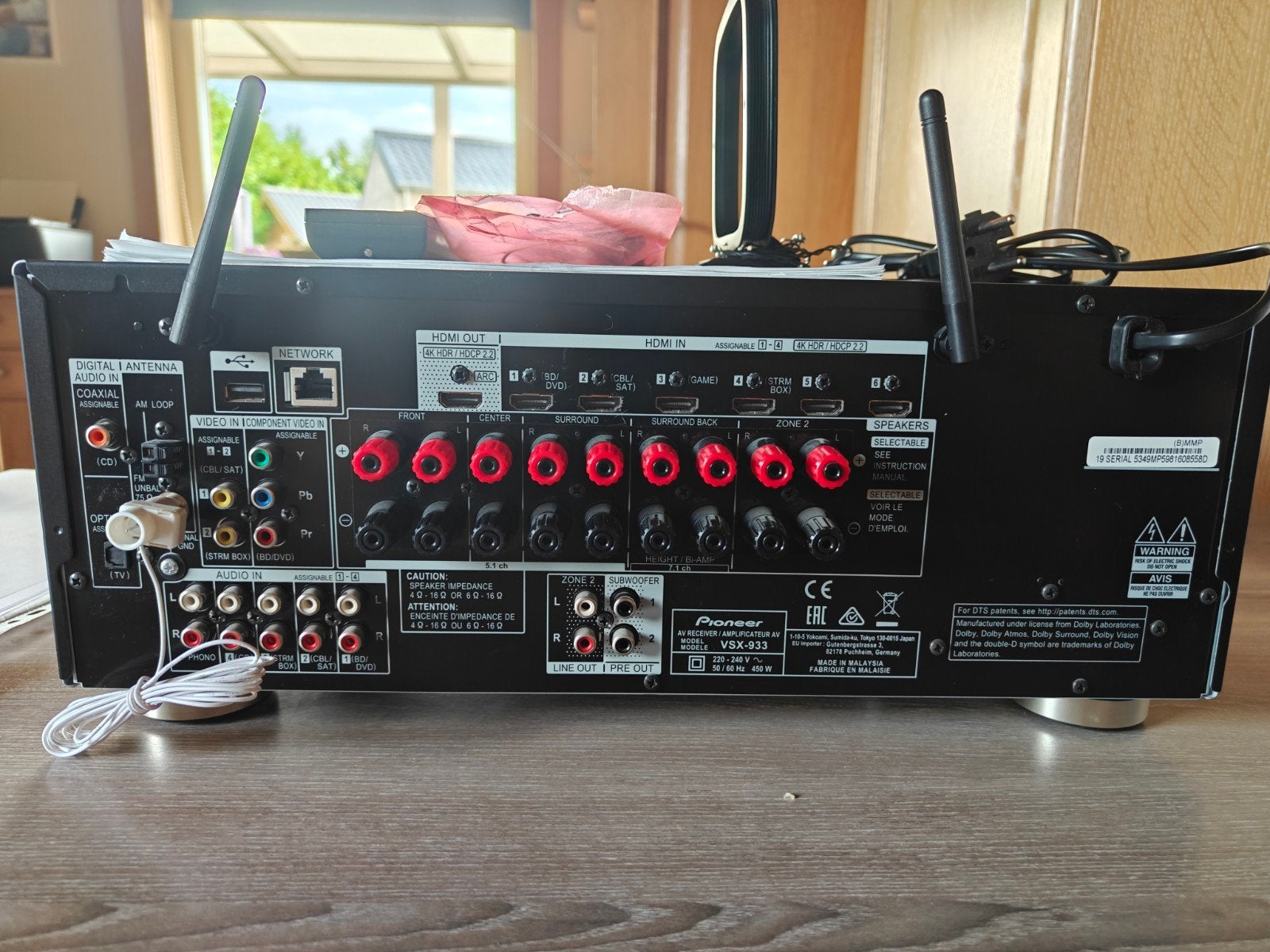 Versterker Pioneer VSX-933, Audio, Tv en Foto, Versterkers en Ontvangers, Ophalen