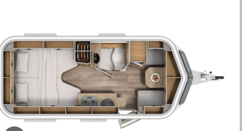 Caravan Eriba touring 642, Caravans en Kamperen, Caravans, Koelkast, Treinzit, Tot en met 3, Particulier