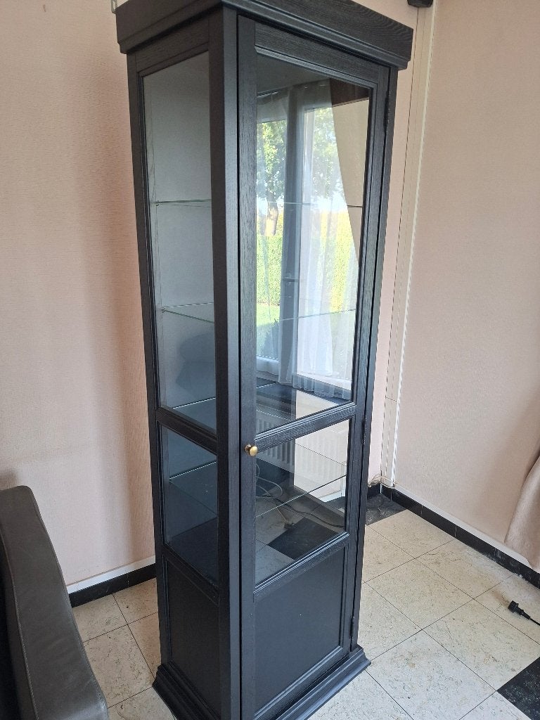 Vitrine IKEA MALSJÖ - noire, Landelijk/klassiek, 25 à 50 cm, Comme neuf, 50 à 100 cm