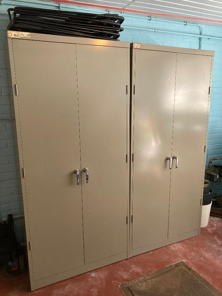 Metalen archiefkast, Ophalen, Gebruikt, Meerdere deuren, 50 tot 100 cm