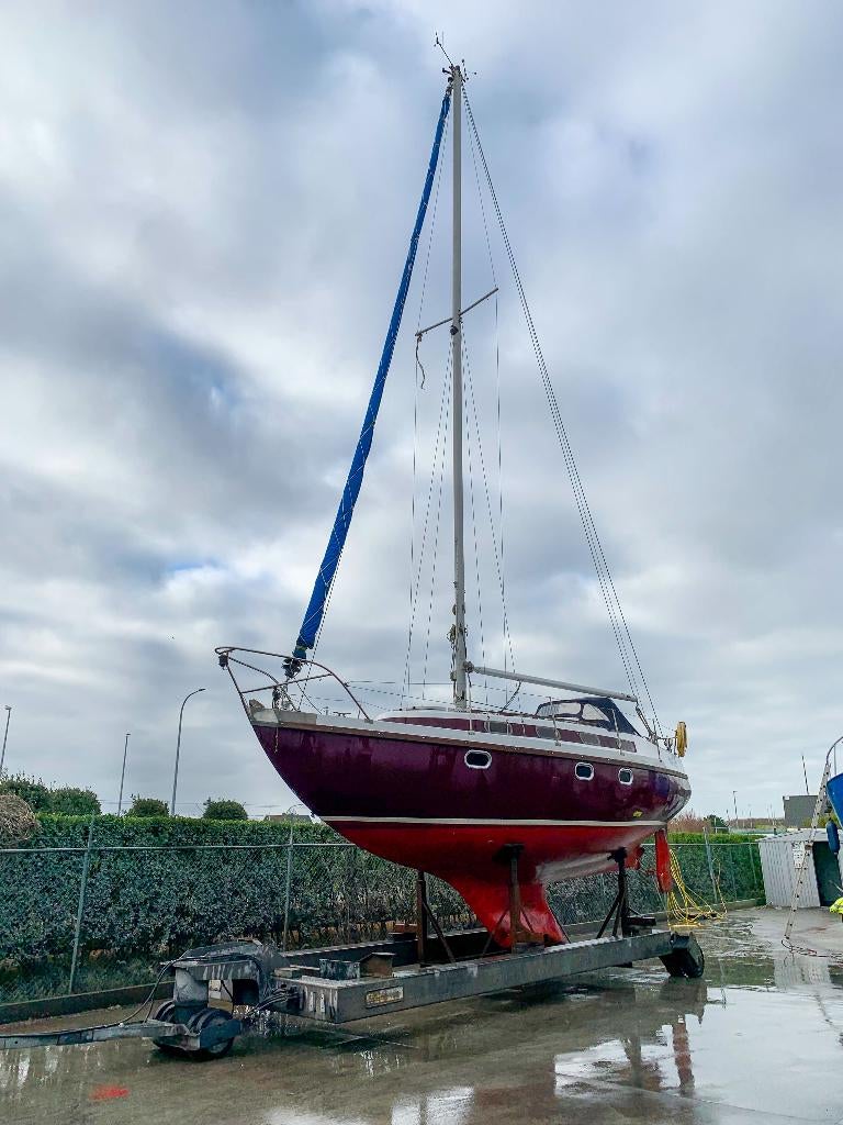 Zeiljacht 30 voet – stabiel schip – Yanmar diesel, Watersport en Boten, Ophalen, 10 tot 30 pk, Gebruikt, Binnenboordmotor