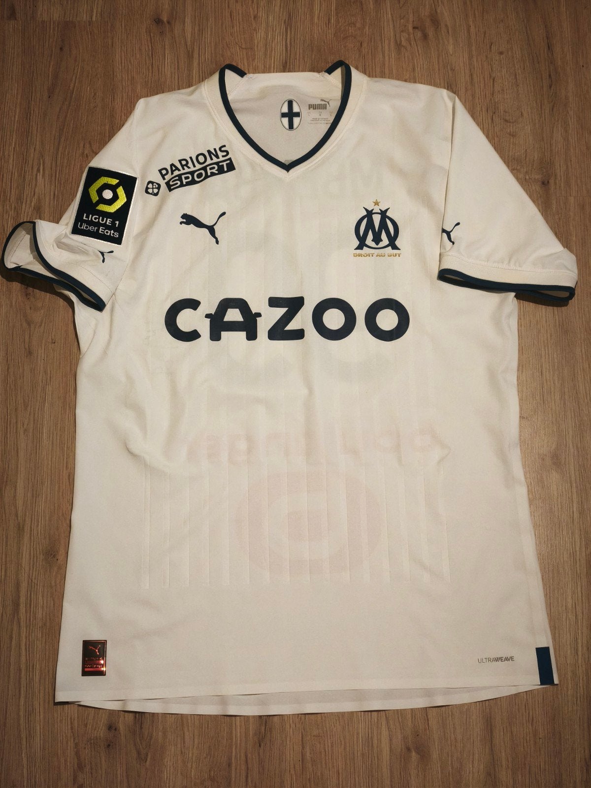 Matchworn OM Marseille Chancel Mbemba RDC, Sports & Fitness, Maillot