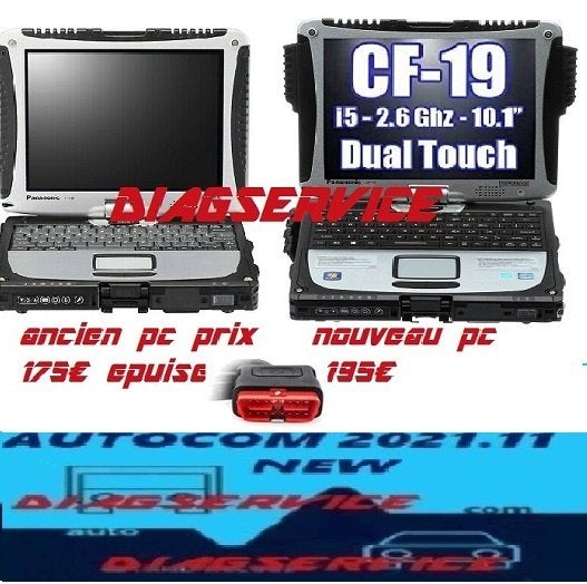 PANASONIC CF19 i5 RUGGED DIAGNOSTIC AUTO DEL-PHI AUTO-COM, Enlèvement, Utilisé