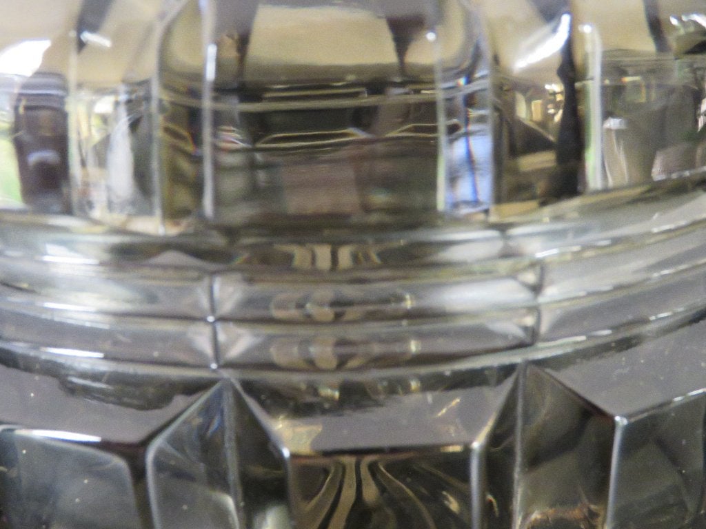 Bonbonnière en cristal Boho noire Tchécoslovaquie, Antiquités & Art, Enlèvement ou Envoi