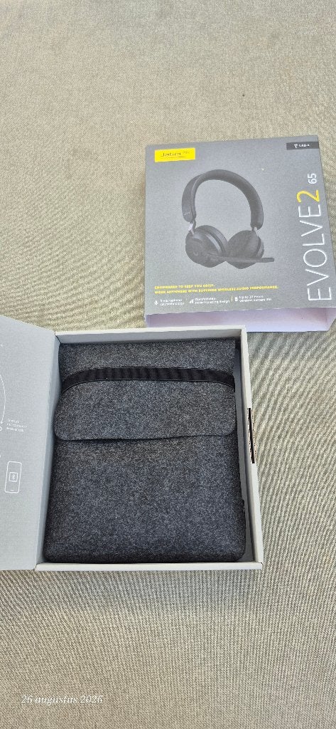 Jabra Evolve2 65 Hoofdtelefoon, Audio, Tv en Foto, Hoofdtelefoons, Draadloos, Nieuw, On-ear, Ophalen of Verzenden