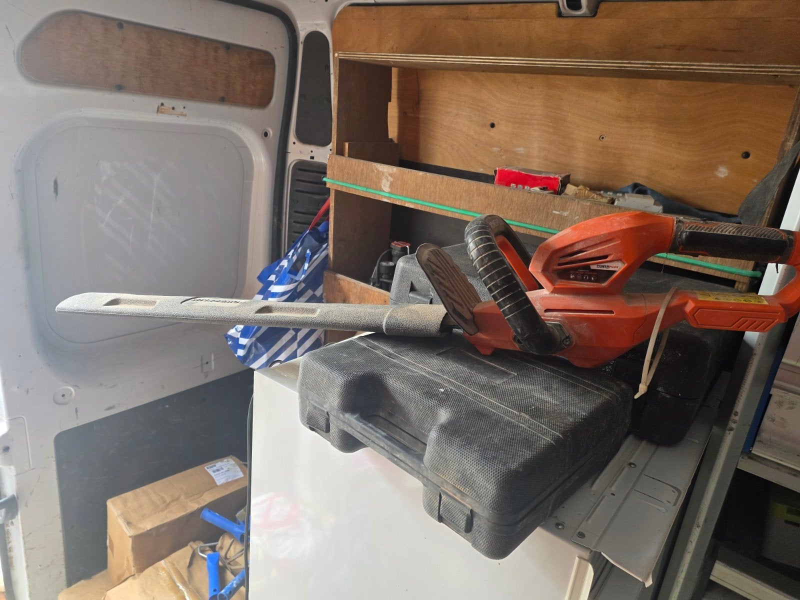 Powerplus haagschaar, Tuin en Terras, Heggenscharen, Ophalen, Gebruikt, Accu, Powerplus