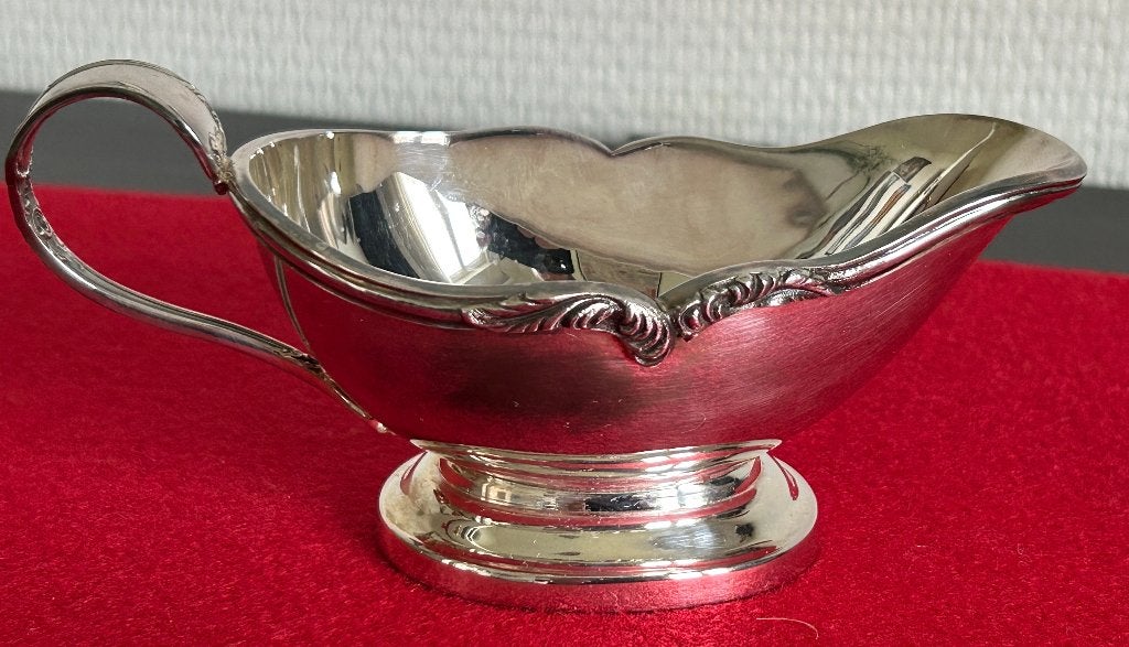 Bateau à Sauce en Argent Orfèvrerie Wiskemann, Antiquités & Art, Antiquités | Argent & Or, Enlèvement ou Envoi, Argent