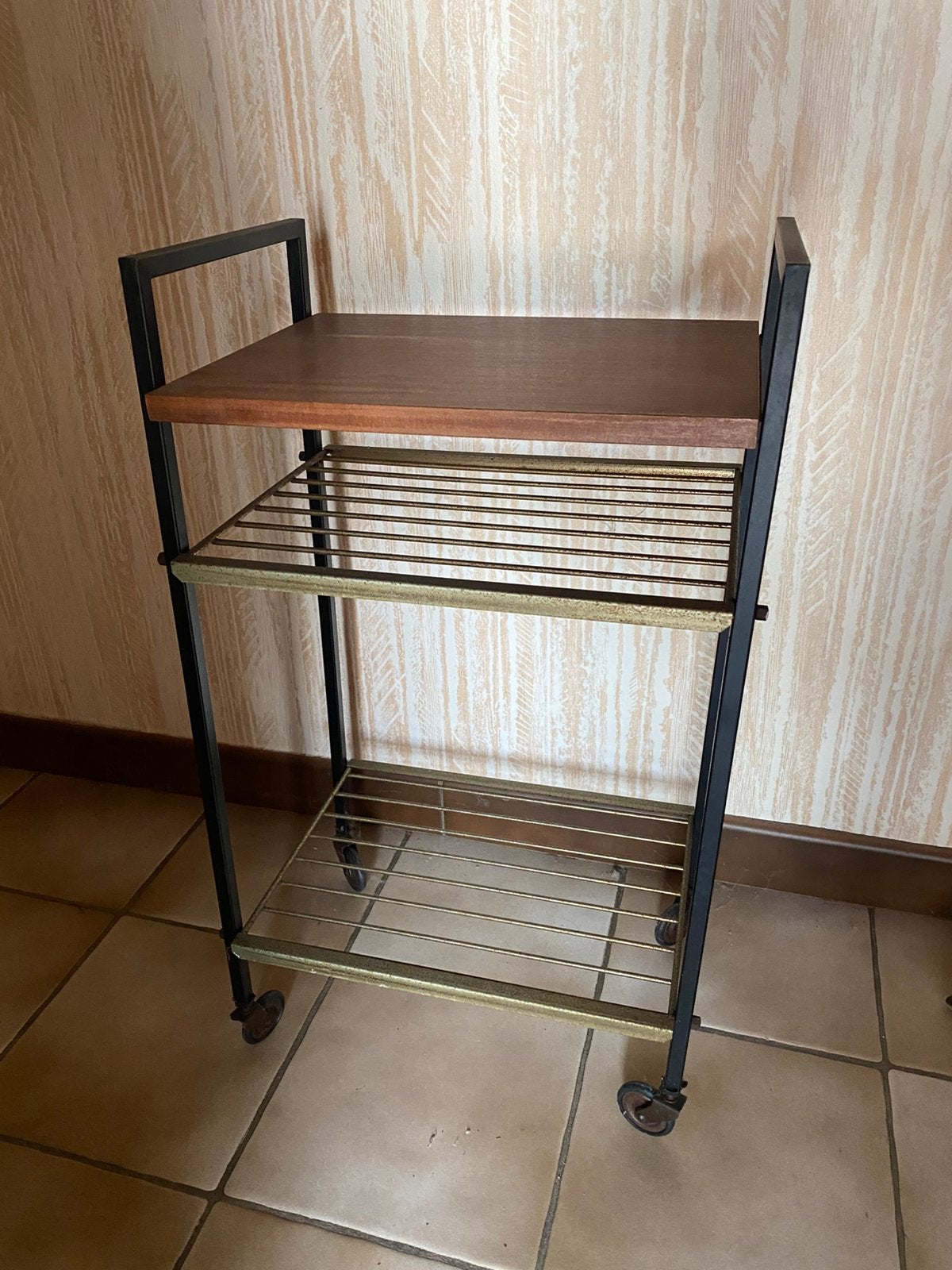Retro bijzettafeltje vintage, Huis en Inrichting, Tafels | Bijzettafels, Ophalen, Gebruikt