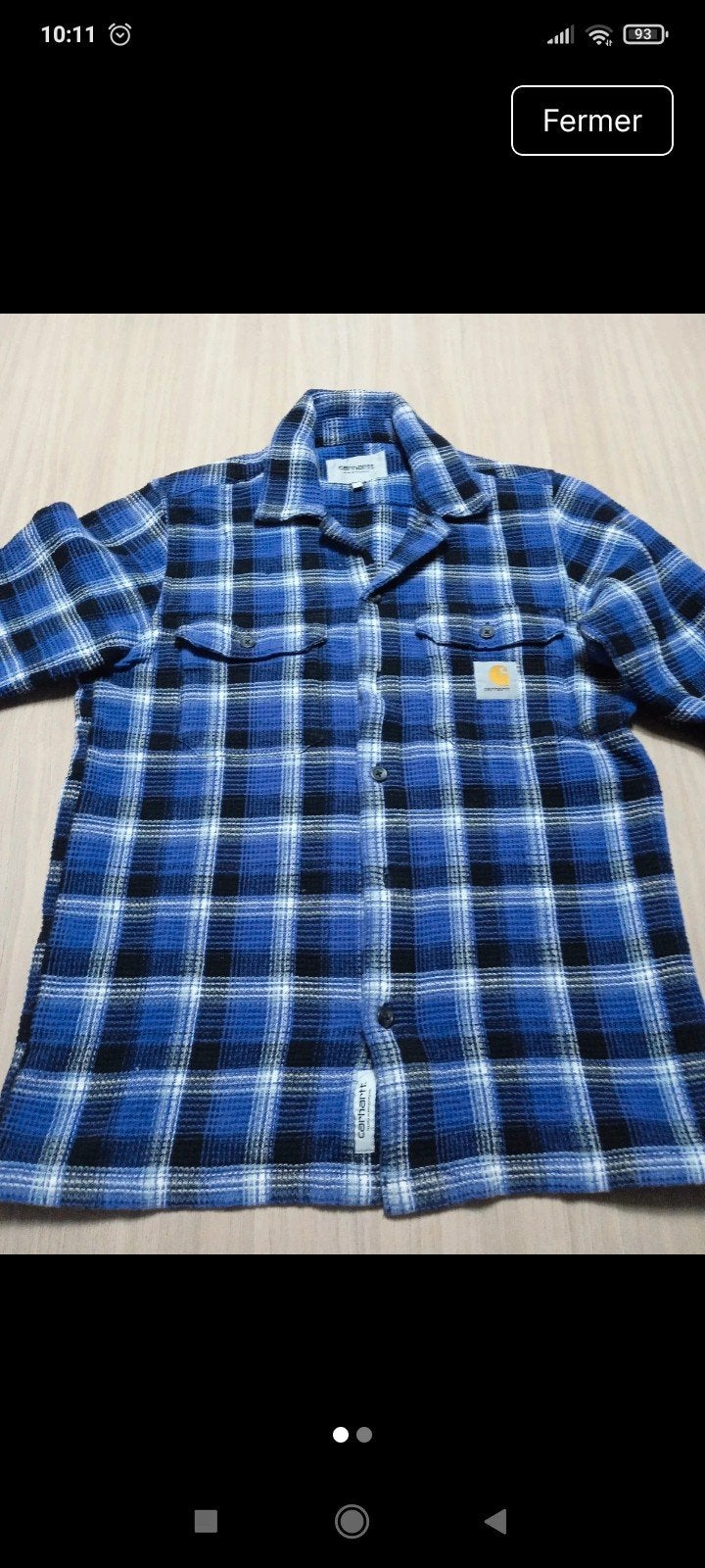 Chemise Carhartt, Kleding | Heren, Overhemden, Ophalen of Verzenden, Gedragen, Paars, Carhartt