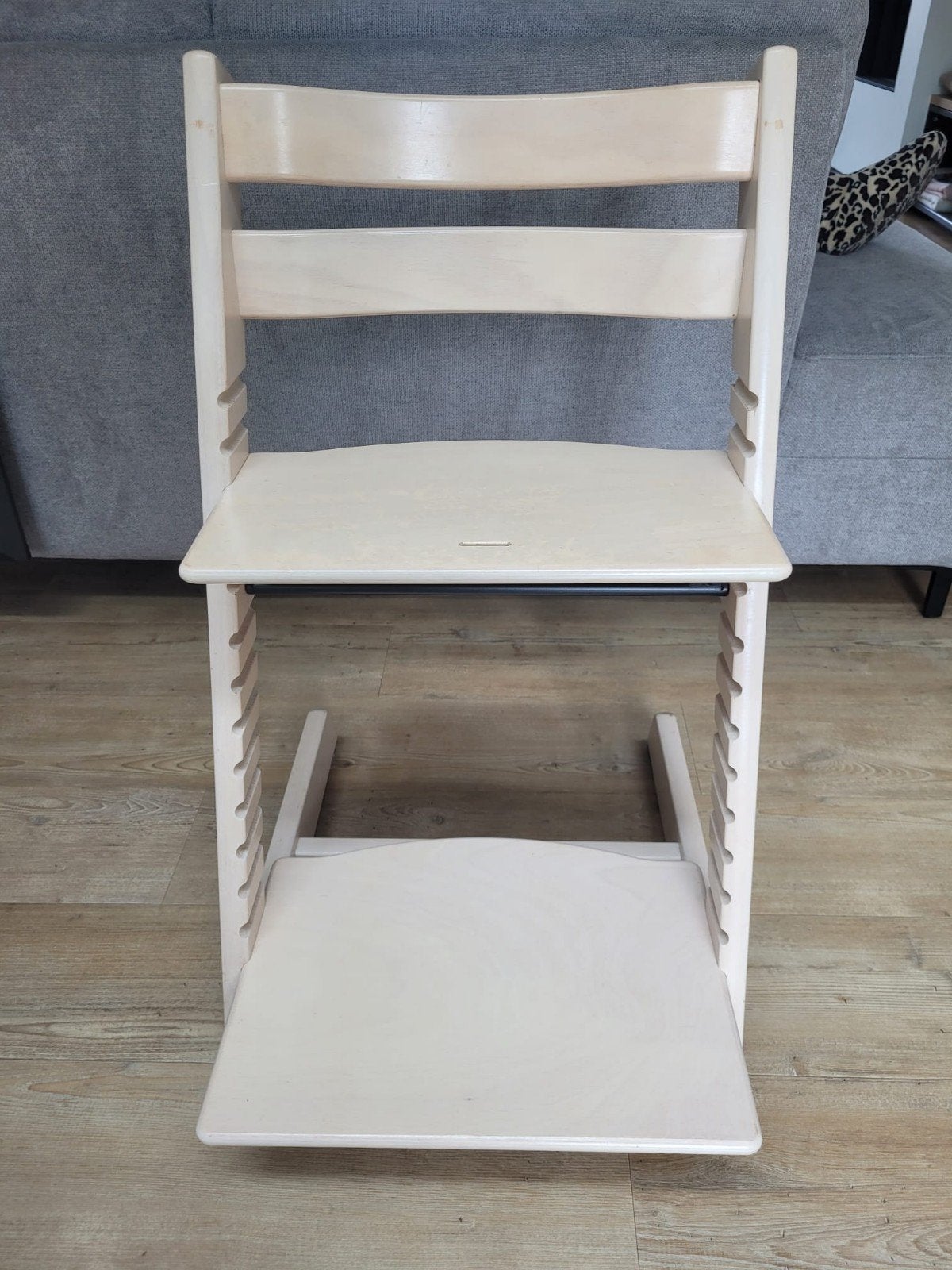 Kinderstoel Stokke Tripp Trapp - kleur whitewash, Kinderen en Baby's, Kinderstoelen, Ophalen, Gebruikt, Meegroeistoel