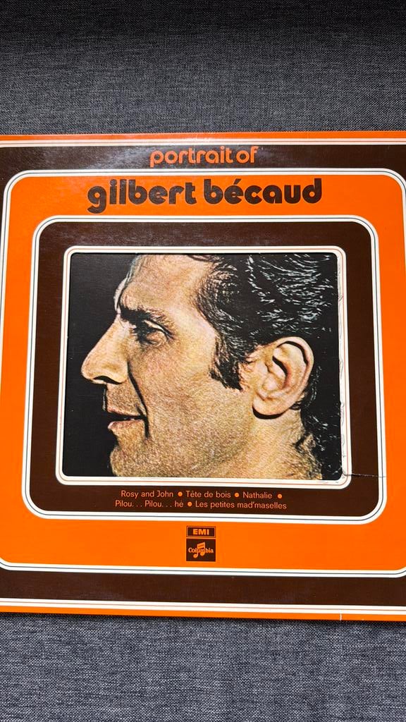 Portrait of Gilbert Becaud, Enlèvement ou Envoi, Utilisé