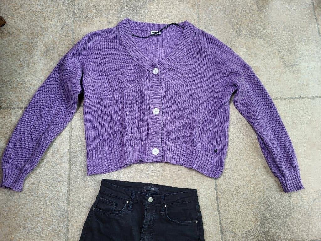 Prachtige losse gilet mt 36/38, Kleding | Dames, Lola & Liza, Paars, Ophalen of Verzenden, Zo goed als nieuw