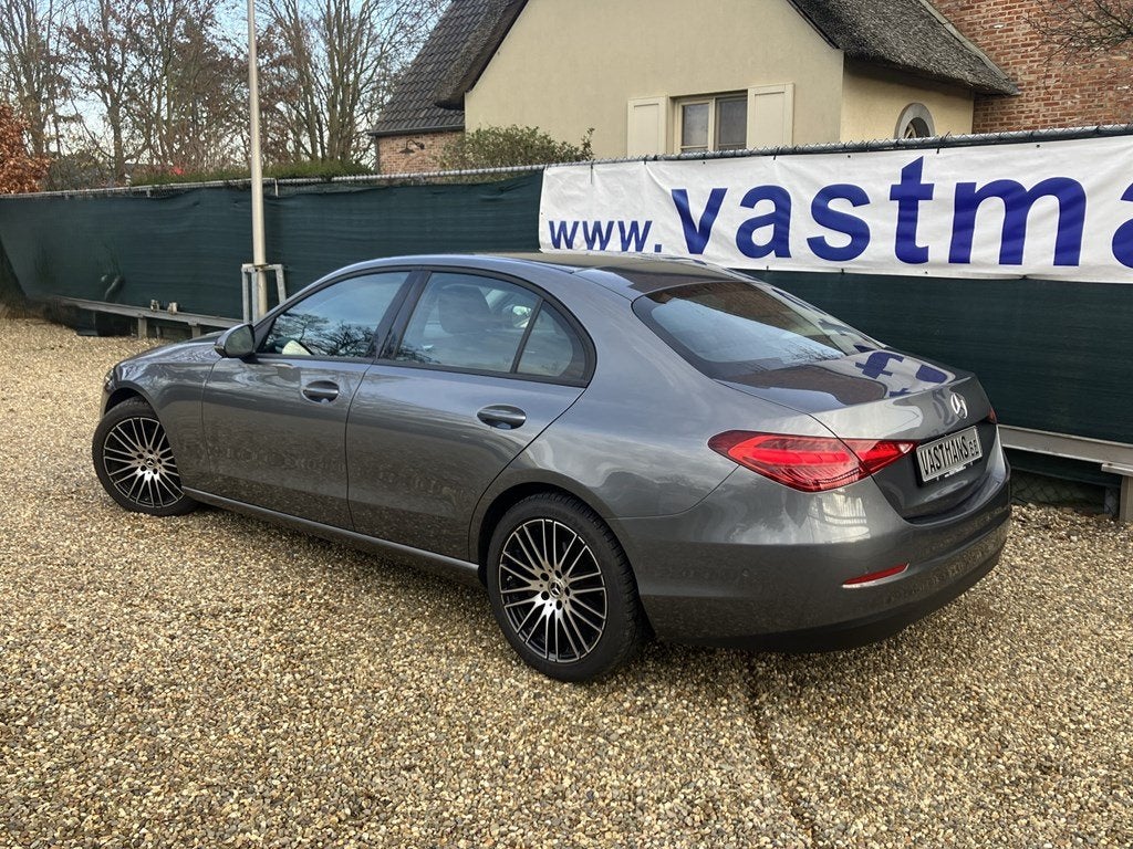Mercedes-Benz C 180 LED / Automaat / Camera / Car-Play / Na, Autos, Mercedes-Benz, Argent ou Gris, Achat, Entreprise, Noir