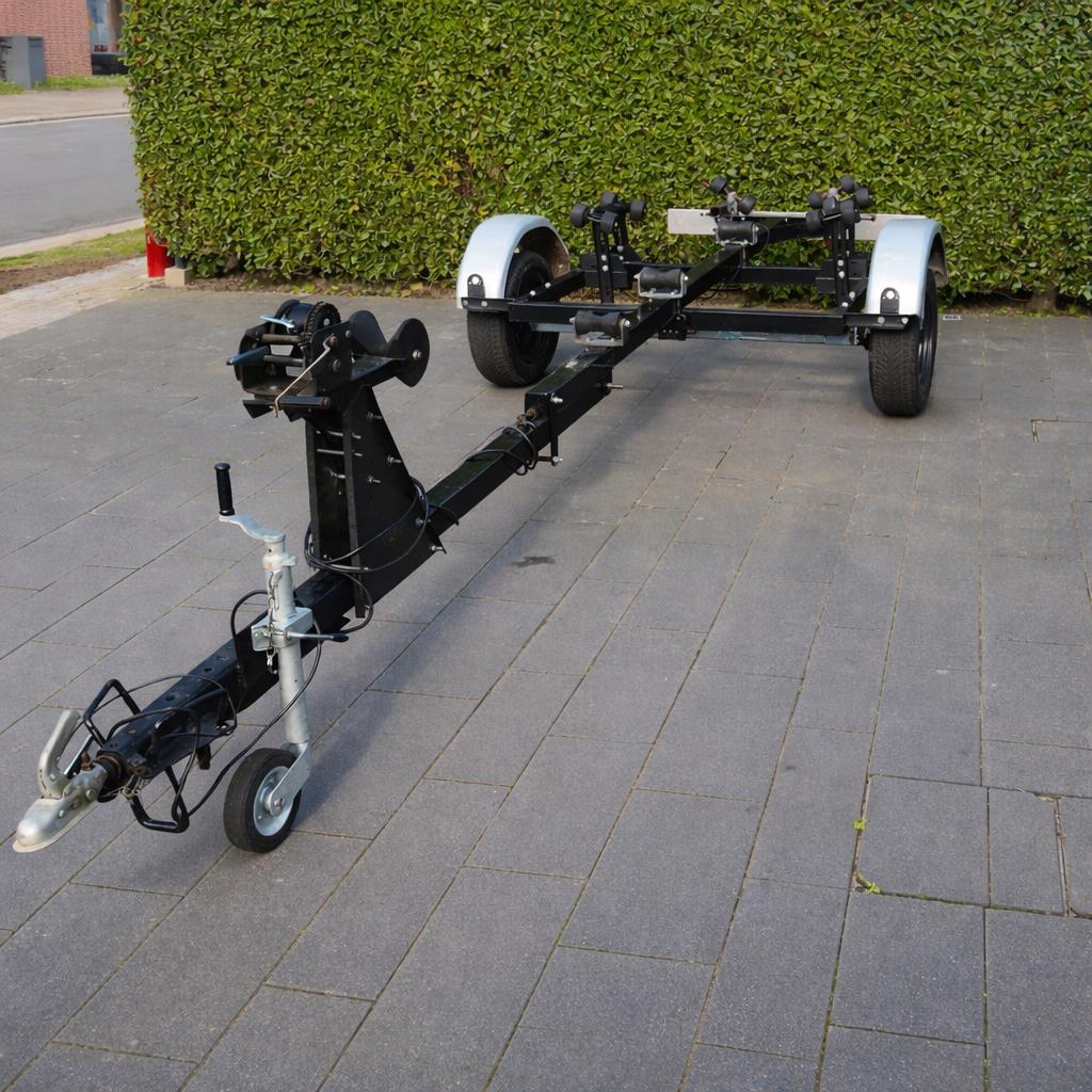 Boottrailer ongeremd 4-5m TE HUUR, Minder dan 1500 kg, Sloepentrailer, Nieuw, Minder dan 6 meter