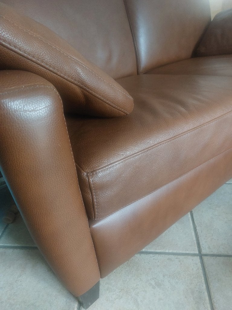 Deux divans en cuir 2 x 2 places, Maison & Meubles, Canapés | Salons, Moins de 75 cm, Quatre personnes ou plus, Moins de 150 cm