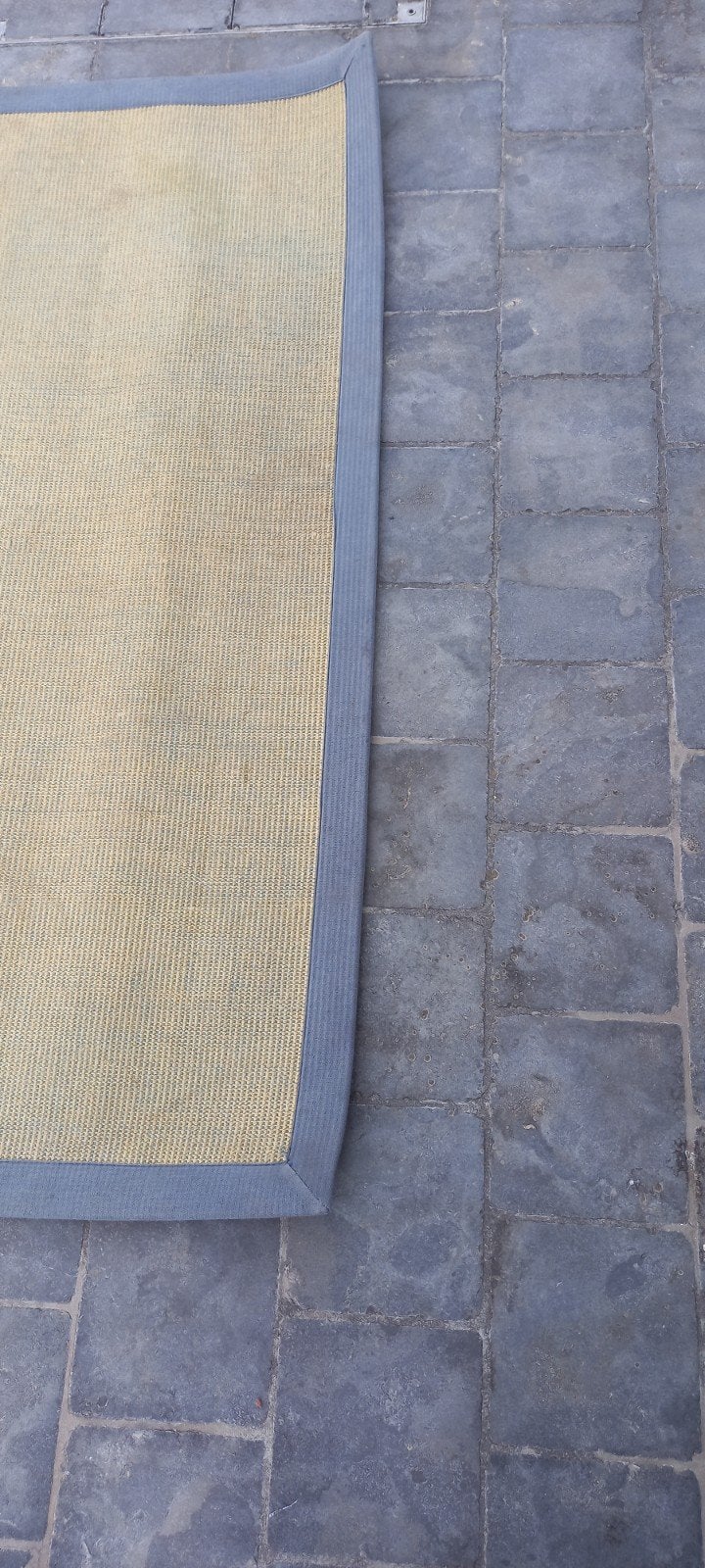 Groot tapijt in de kleuren beige en blauw., Huis en Inrichting, Stoffering | Tapijten en Vloerkleden, Ophalen, Blauw