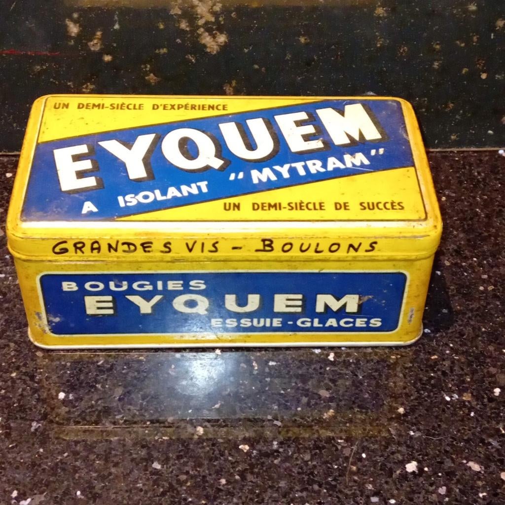 Vintage doos bougies Eyquem, Ophalen of Verzenden, Gebruikt