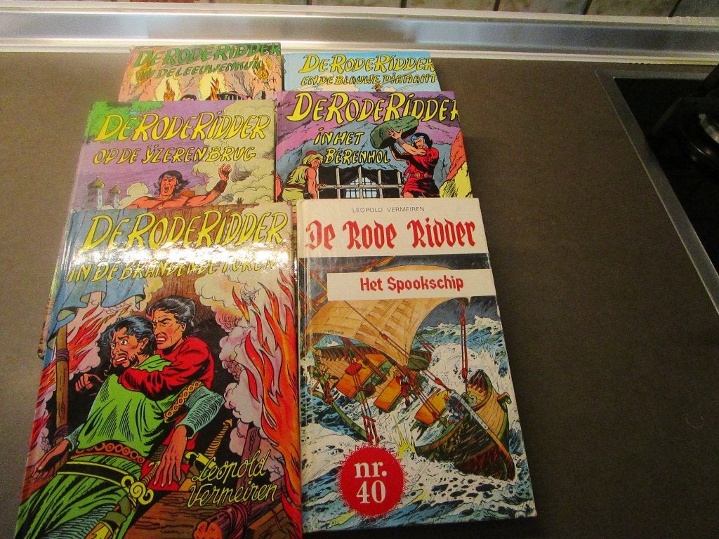 Jeugdboeken - De Rode Ridder - Leopold Vermeiren, Boeken, Leopold Vermeiren., Ophalen of Verzenden, Zo goed als nieuw, Fictie