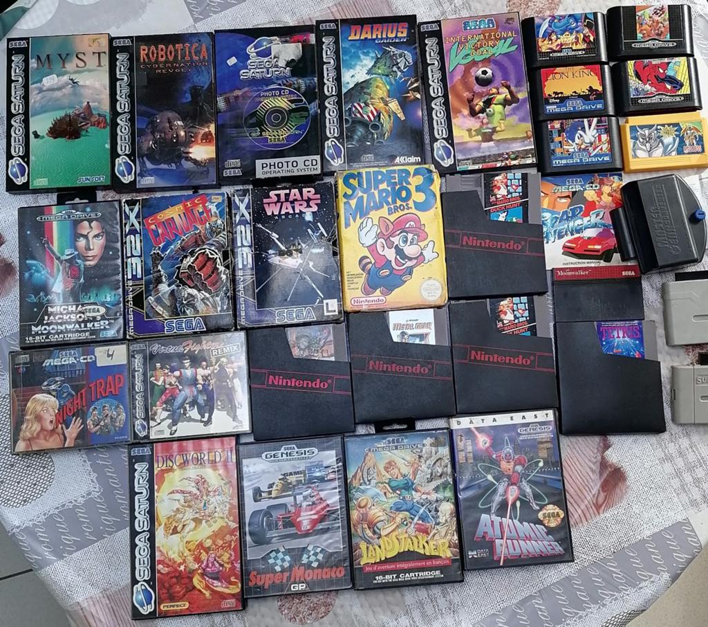 Grote bundel Retro Gaming 32X SEGA CD SATURN NES-games, Ophalen