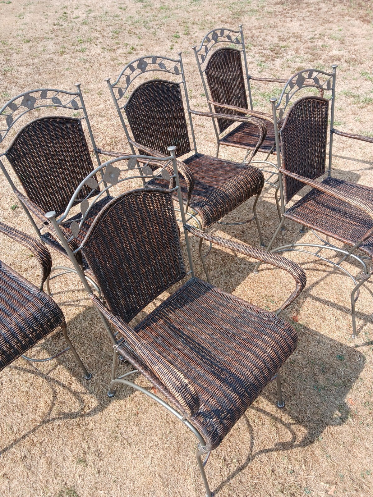 rustieke tuinstoelen, Tuin en Terras, Tuinstoelen, Ophalen, Gebruikt, Metaal