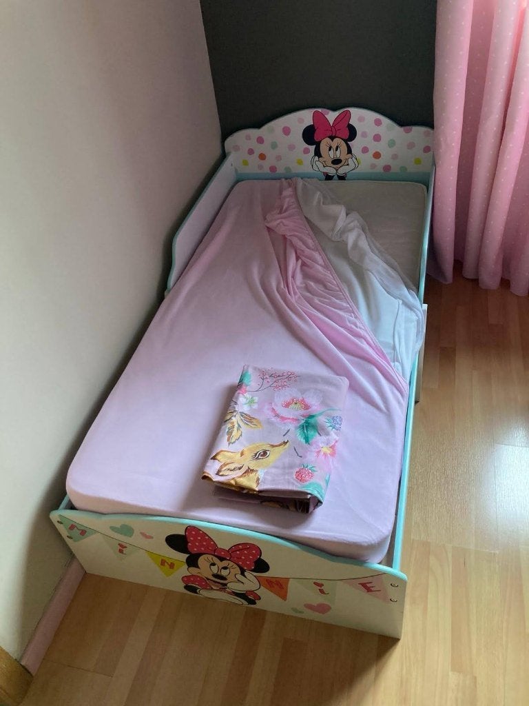 lit junior fille minnie, Enlèvement, Neuf, Matelas