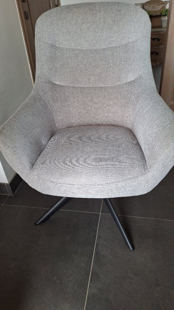 Draaizetel, Huis en Inrichting, Ophalen, Minder dan 75 cm, Stof, 50 tot 75 cm