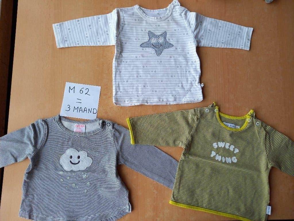 Emballage neuf manches longues pour filles taille 62, Enfants & Bébés, Enlèvement ou Envoi, Comme neuf, Chemisette ou Manches longues