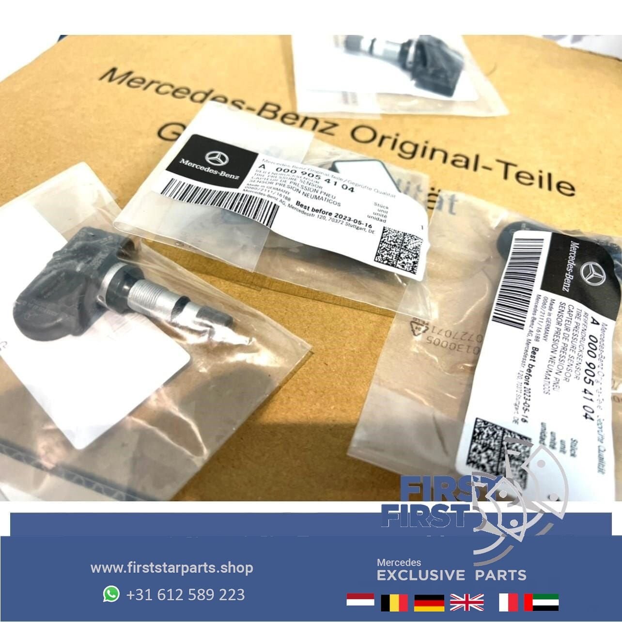 A0009054104 TPMS RDKS BANDENSPANNINGSSENSOR Mercedes G63 A45, Utilisé, -, -, Enlèvement ou Envoi