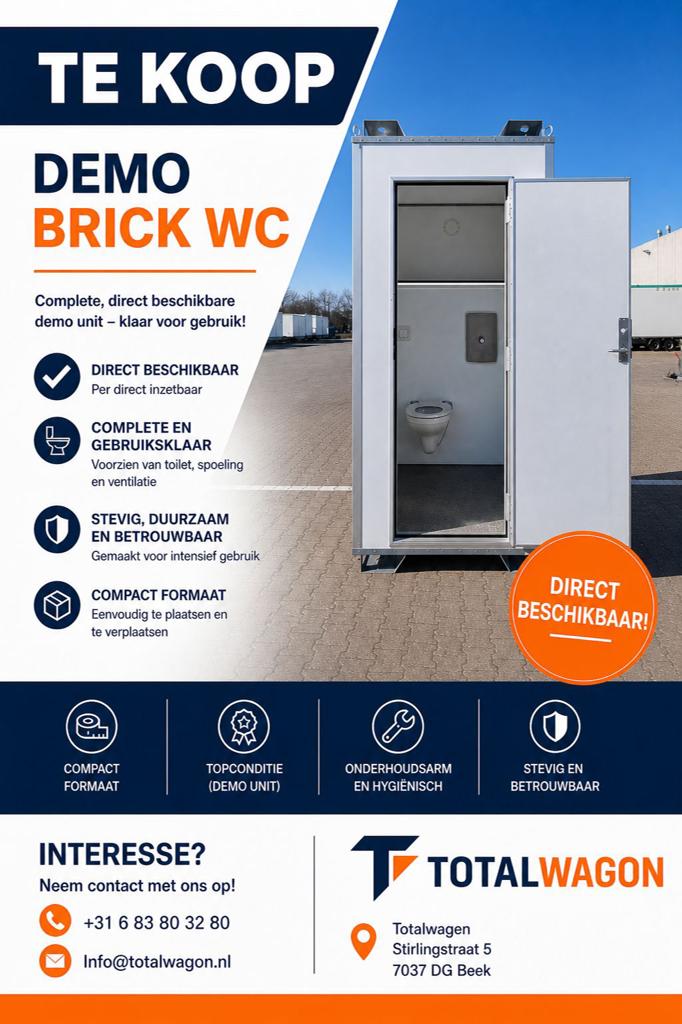 Te koop demo geïsoleerde brick toiletten 2 types wc, Enlèvement, Comme neuf
