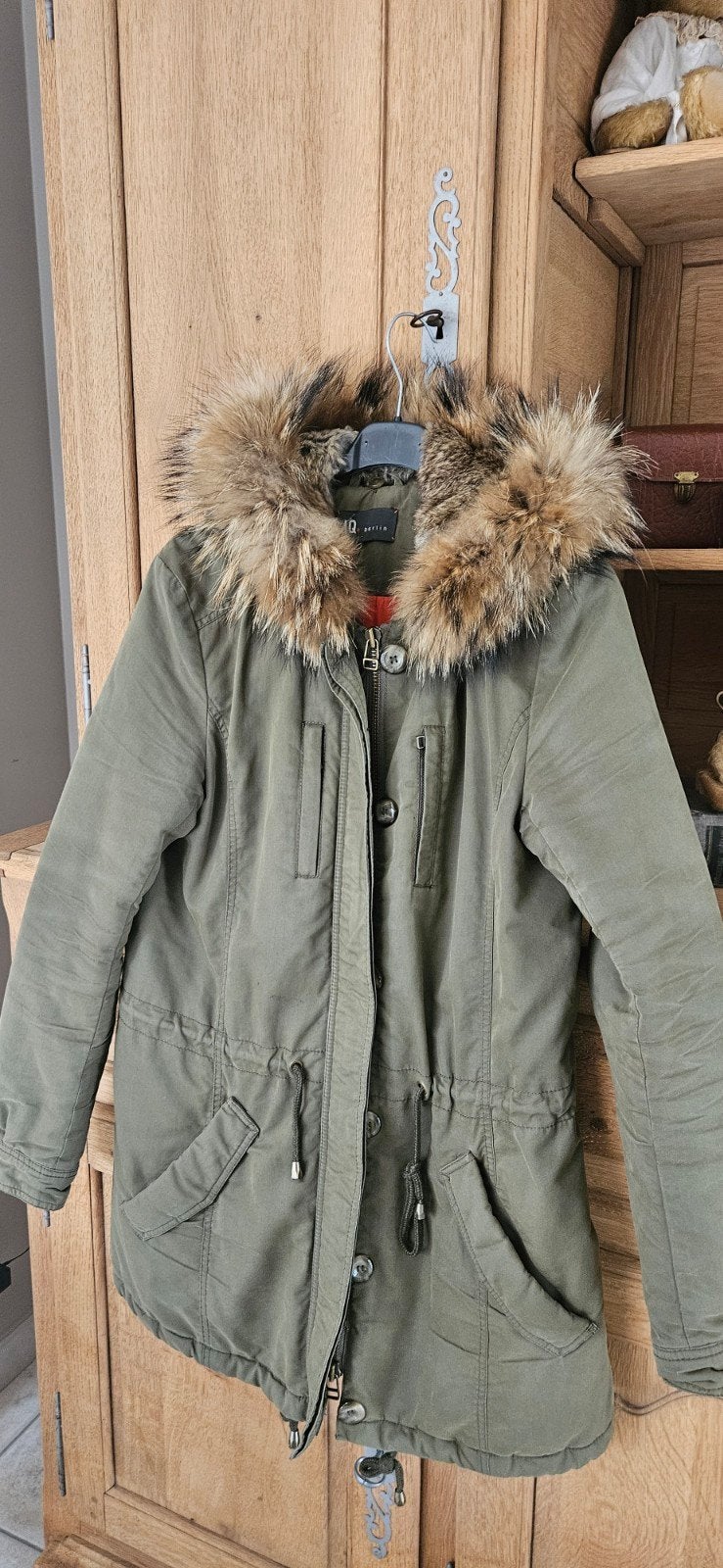 dikke winterjas parka, Ophalen, Maat 36 (S)
