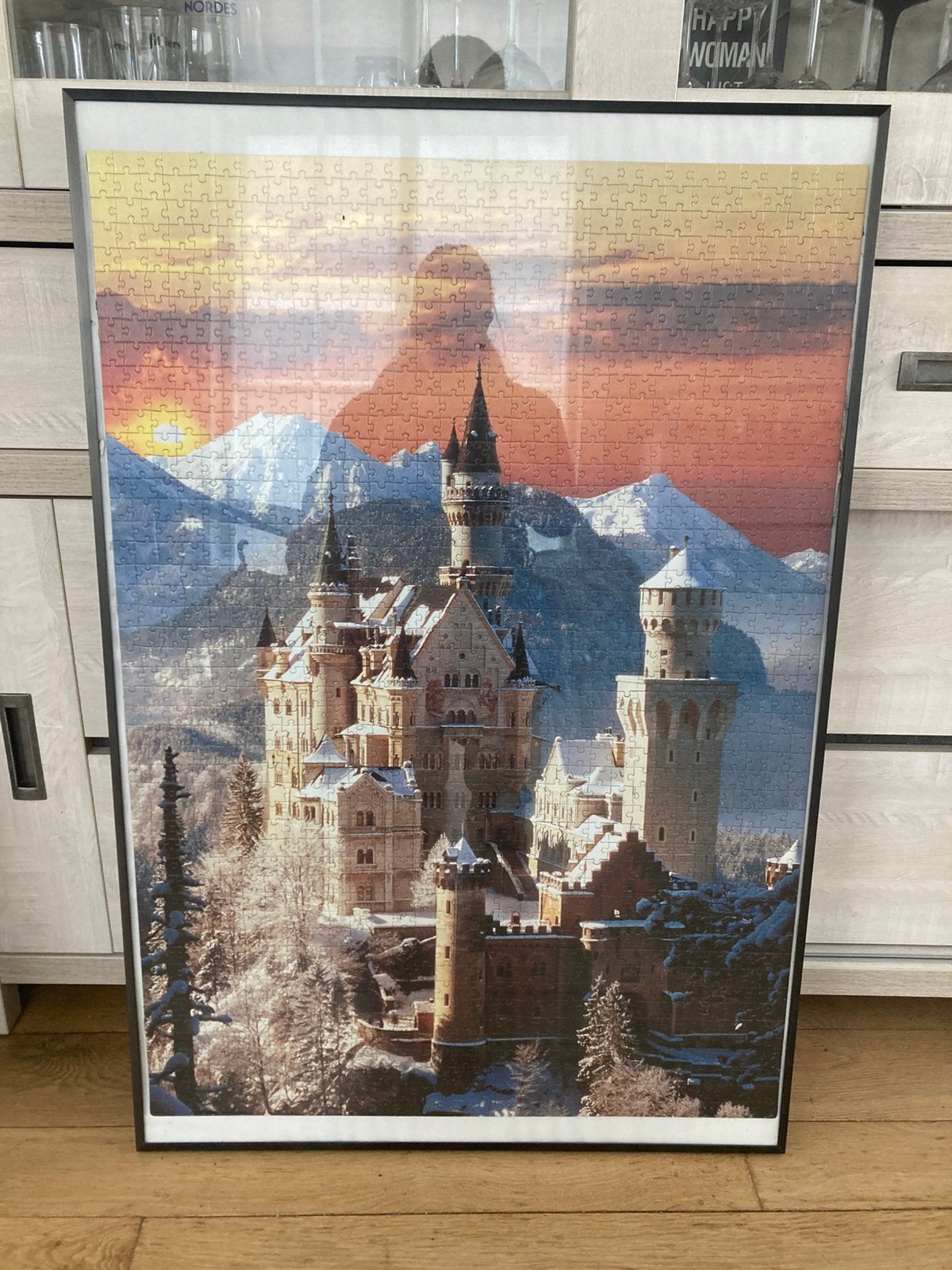 Zwart kader Ikea Strömby, Ophalen, Gebruikt, 50 tot 75 cm, 75 cm of meer