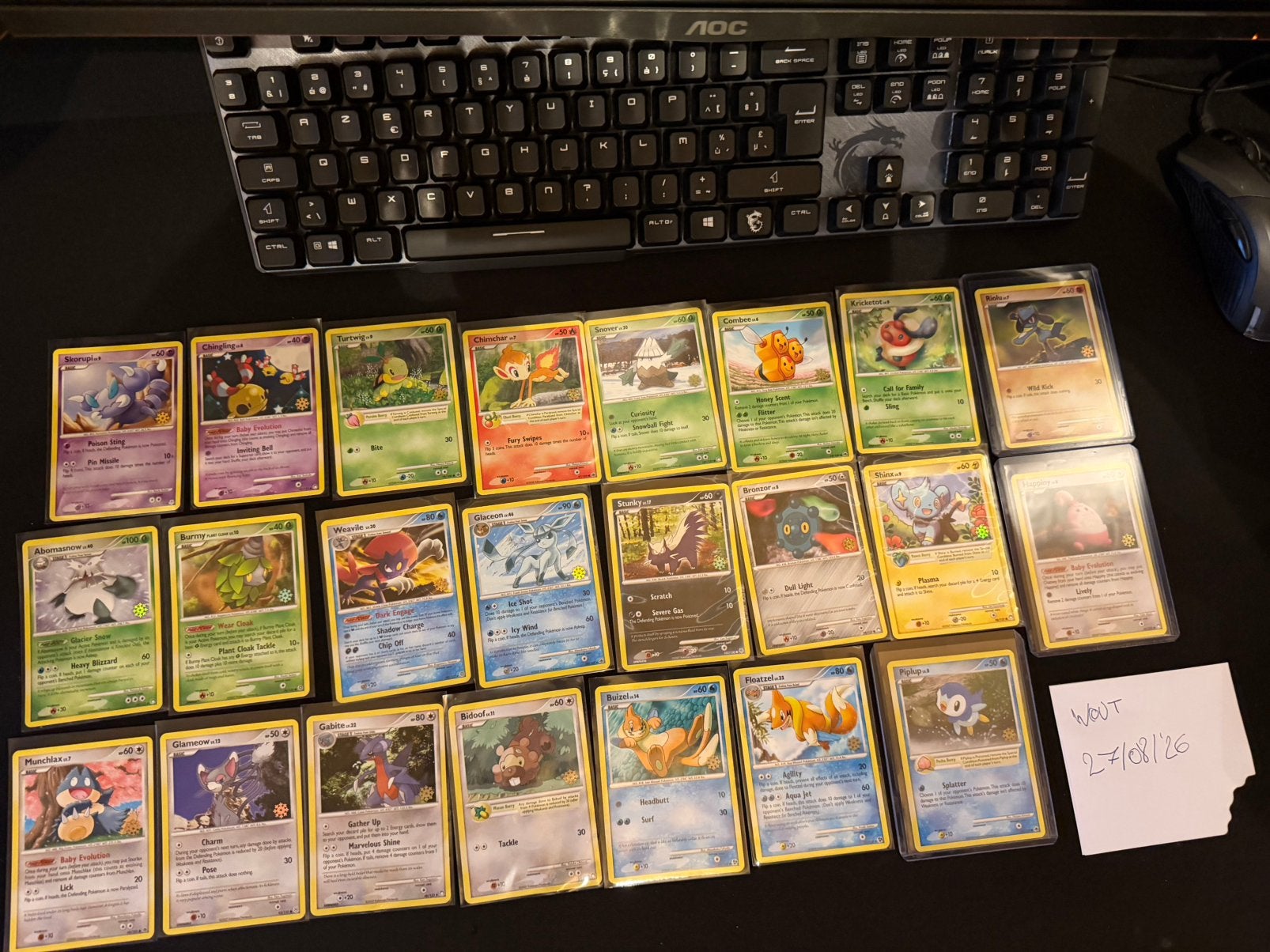 Pokémon 2008 countdown calender promos:snowflakes (twv 850€), Ophalen of Verzenden, Zo goed als nieuw