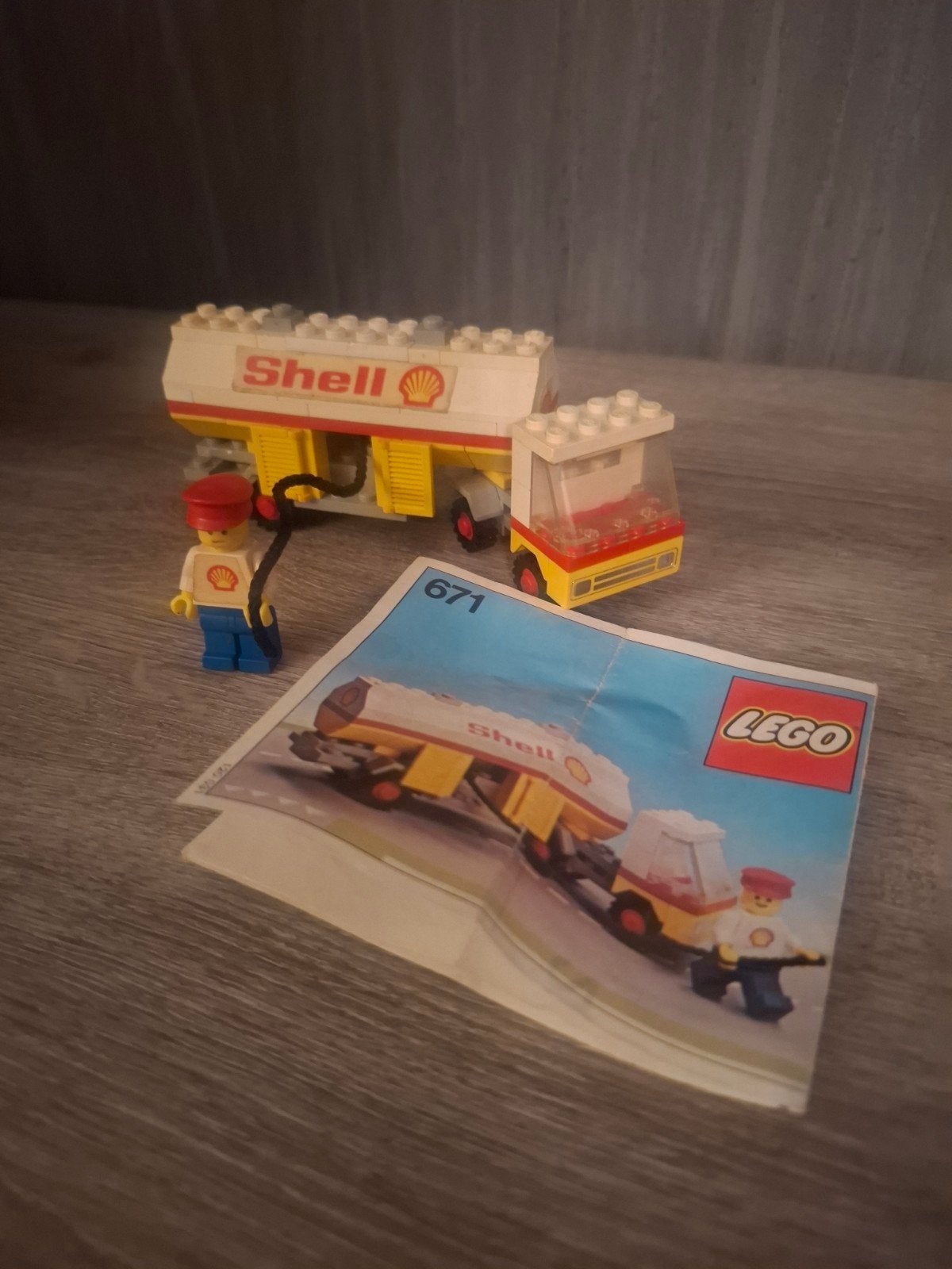 Shell tanker van Lego, Gebruikt, Lego, Inclusief instructies, Ophalen of Verzenden