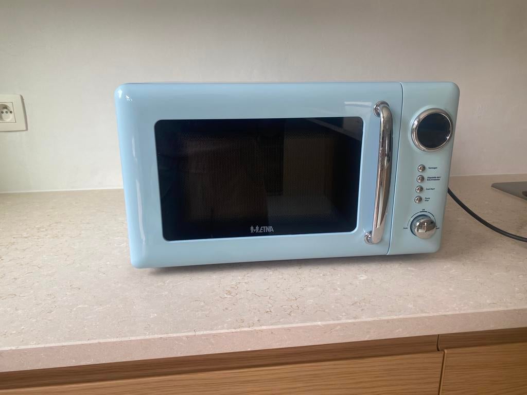Etna retro microgolfoven, Elektronische apparatuur, Microgolfovens, Ophalen, Gebruikt, Microgolfoven, Draaiplateau