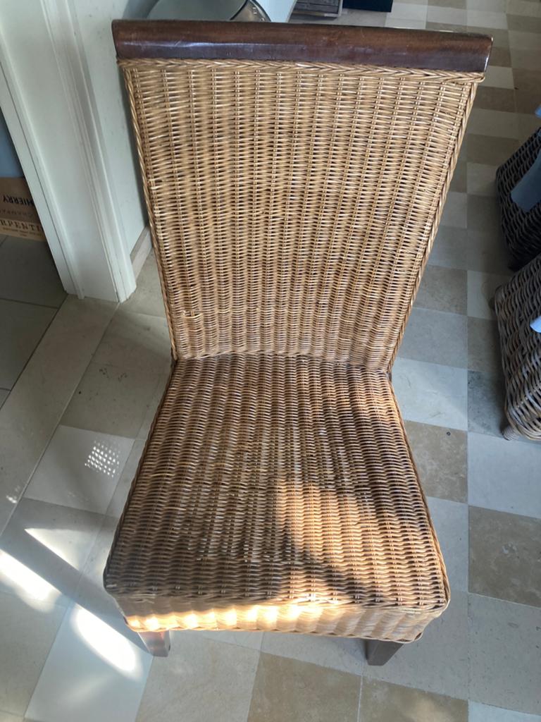 Stoelen rotan, Maison & Meubles, Chaises, Osier ou Rotin, Brun, Enlèvement, Cinq, Six Chaises ou plus