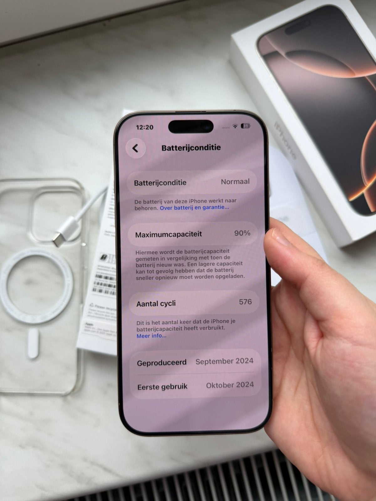 iPhone 16 Pro 256 GB – Nieuwstaat, Ophalen, Zo goed als nieuw, IPhone 16 Pro