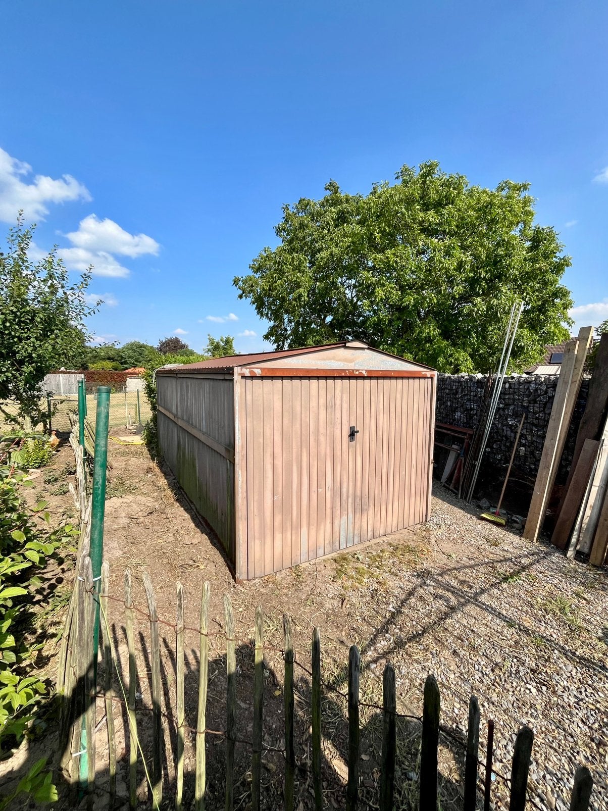 Stevige ijzeren garagebox, Ophalen, Overige typen, Metaal, 500 cm of meer