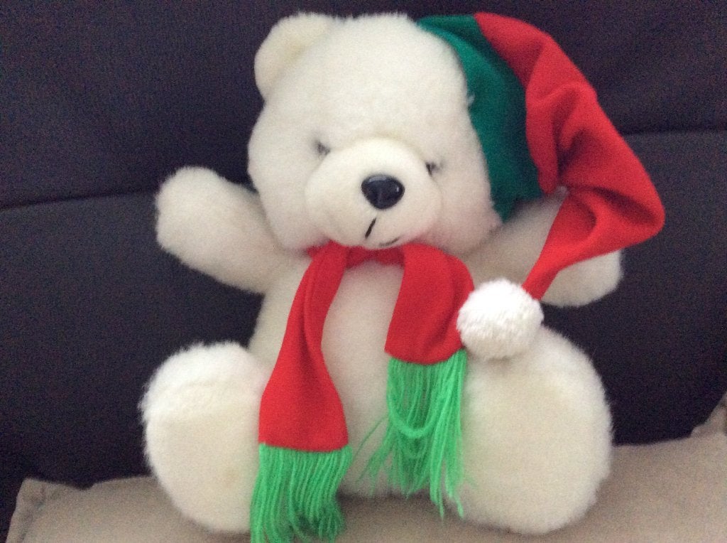 Kerstbeer knuffel, Ophalen, Beer, Zo goed als nieuw, Wasbaar