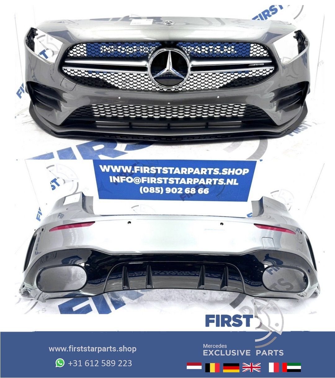 W177 A35 AMG Pakket Mercedes A Klasse 2022 origineel Voorbum, Auto-onderdelen, Gebruikt, -, Ophalen of Verzenden, Bumper