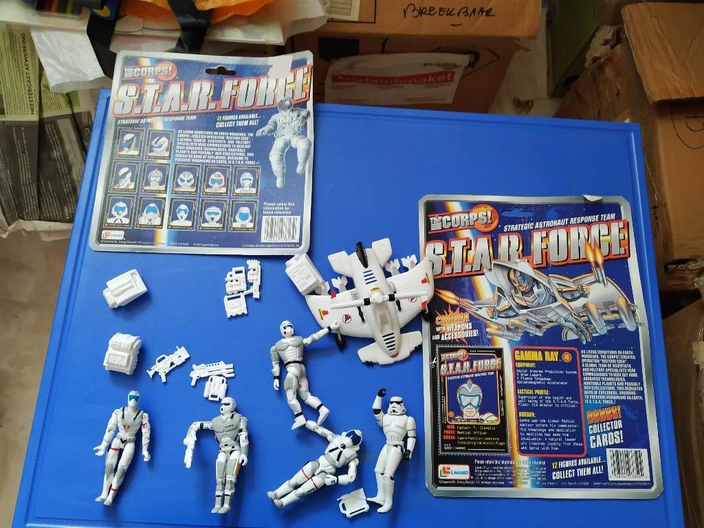 star force pakket, mannetjes , raket en ruimte attributen..., Ophalen of Verzenden