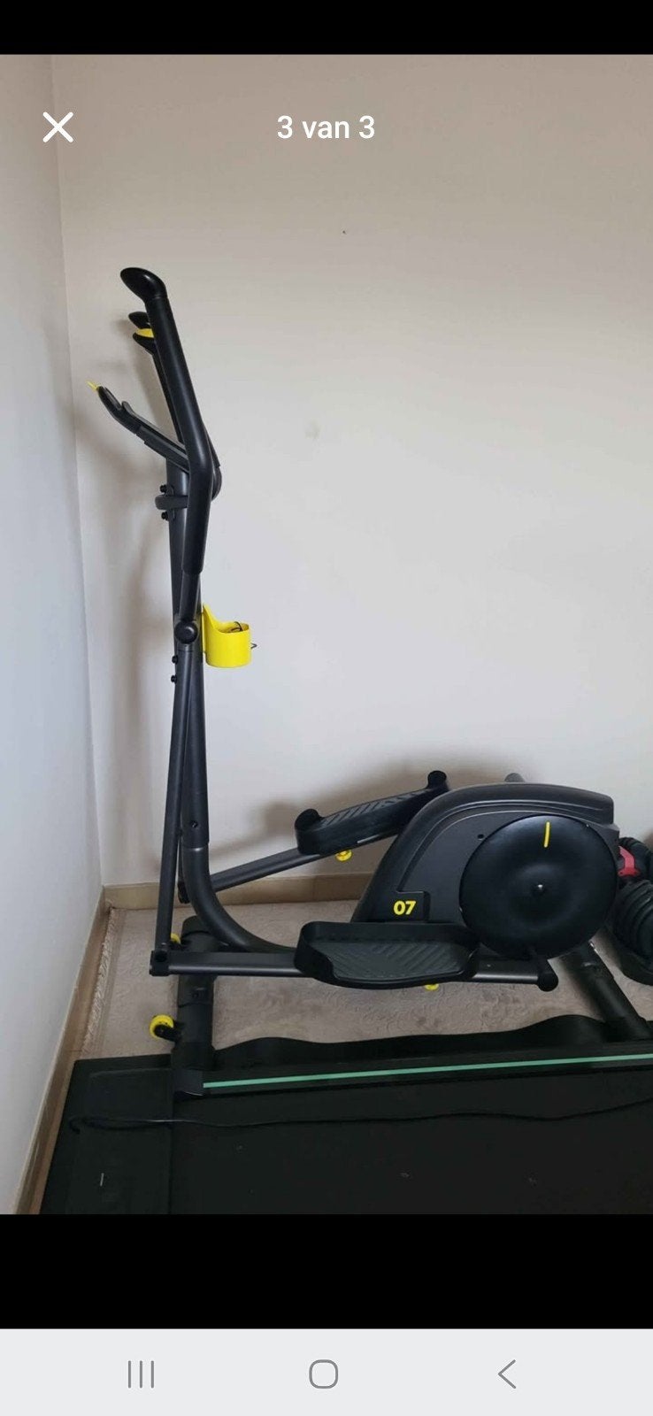 Crosstrainer Decathlon, Sport en Fitness, Fitnessapparatuur, Zo goed als nieuw, Crosstrainer, Armen, Benen, Borst, Buik, Rug, Metaal