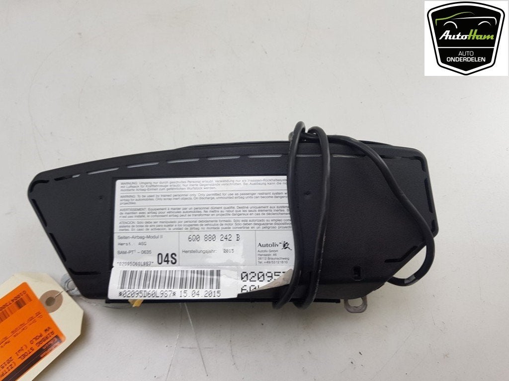 AIRBAG STOEL Volkswagen Polo V (6R) (|6Q0880242B|), Auto-onderdelen, Gebruikt, Volkswagen