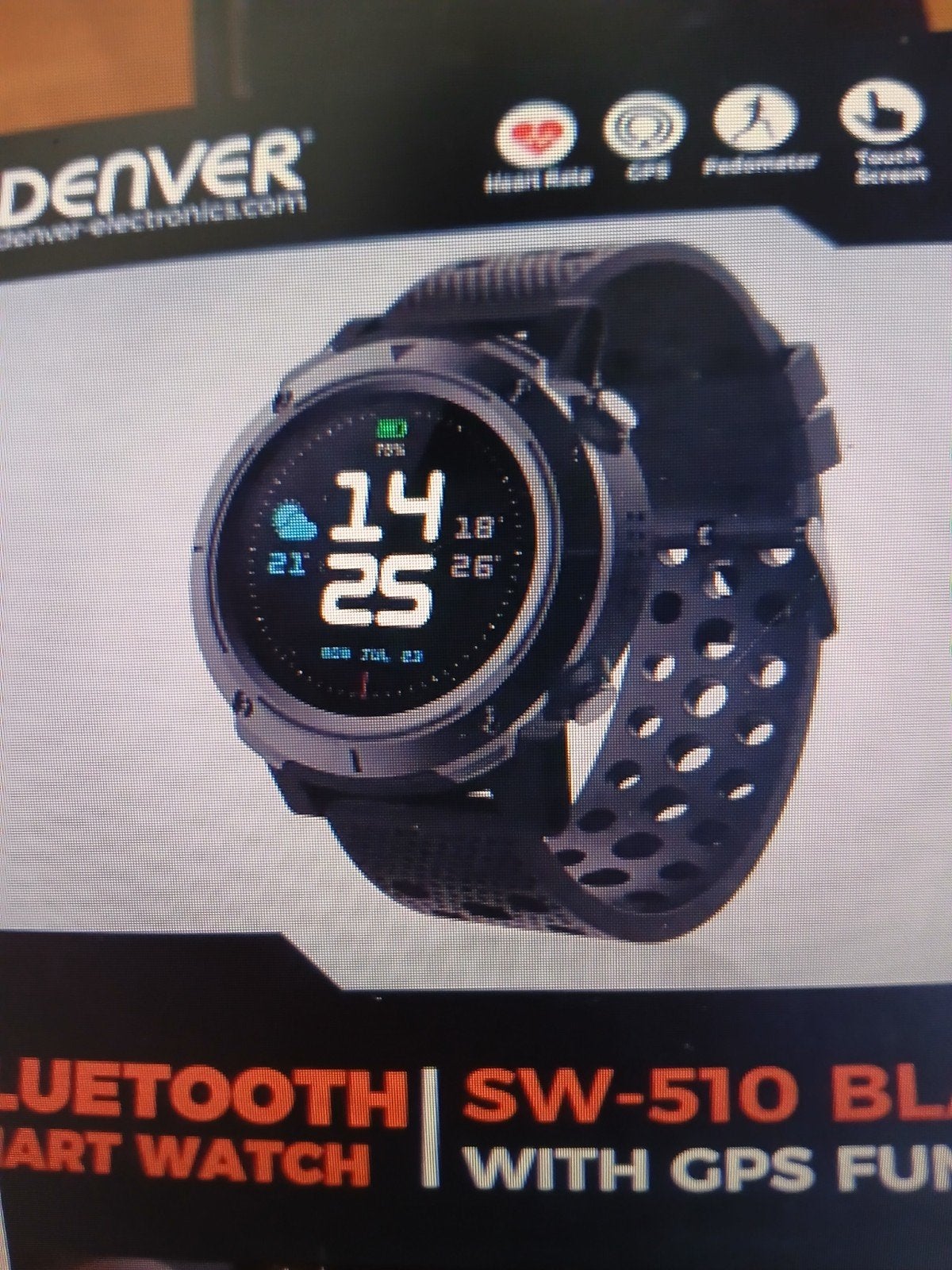 Smartwatch gps . sportmodus.stappenteller..., Ophalen, Gebruikt, Zwart, GPS