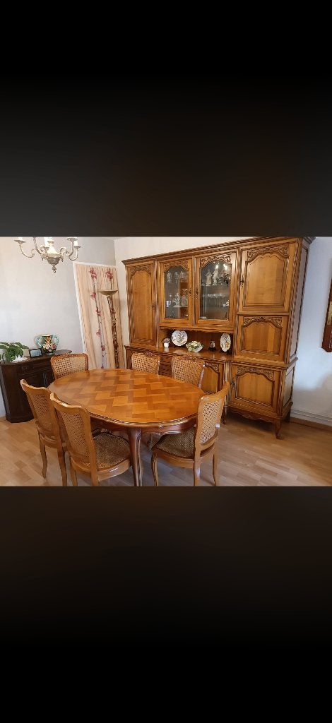 maison et meubles, Enlèvement, Comme neuf, Merisier massif et placage, 6 à 8 chaises